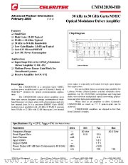 CMM2030 datasheet pdf CELERITEK
