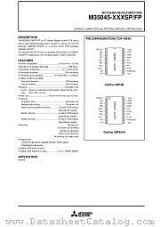 M35045-054SP datasheet pdf Mitsubishi Electric Corporation