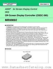 MB90092PF datasheet pdf Fujitsu Microelectronics