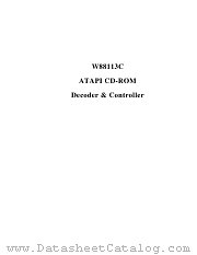 W88113CD datasheet pdf Winbond Electronics