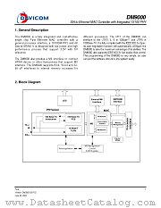 DM9000E datasheet pdf Davicom Semiconductor