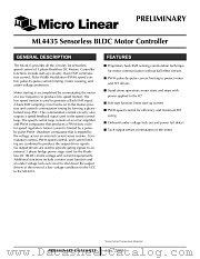 ML4435IS datasheet pdf Micro Linear