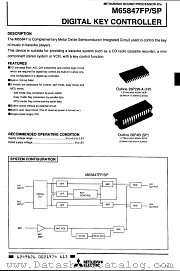 M65847SP datasheet pdf Mitsubishi Electric Corporation