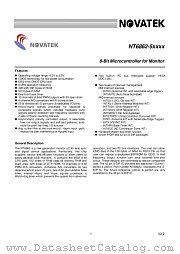 NT6862U datasheet pdf Novatek