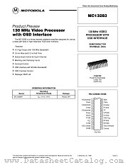 MC13283 datasheet pdf Motorola