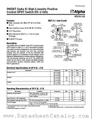 AS205-322 datasheet pdf Alpha Industries Inc