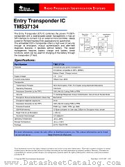 TMS37134 datasheet pdf Texas Instruments