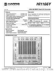 HI1166Y datasheet pdf Intersil