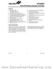 HT46R47 datasheet pdf Holtek Semiconductor
