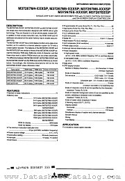 M37267EE-XXXSP datasheet pdf Mitsubishi Electric Corporation
