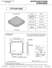 FPT-64P-M09 datasheet pdf Fujitsu Microelectronics