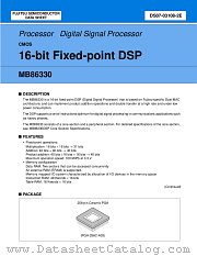 MB86330CR-ES datasheet pdf Fujitsu Microelectronics