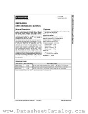 DM74LS259N datasheet pdf Fairchild Semiconductor