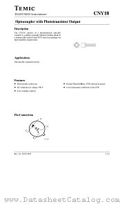 CNY18 datasheet pdf TEMIC
