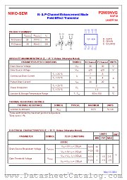 P2503NVG datasheet pdf NIKO-SEM