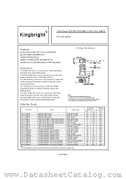 KPT-1608 datasheet pdf Kingbright Electronic