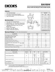 BAV99W-7 datasheet pdf Diodes