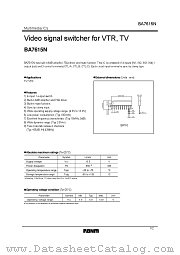BA7615N datasheet pdf Integrated Circuit Solution Inc