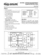 MT8960AE1 datasheet pdf Zarlink Semiconductor