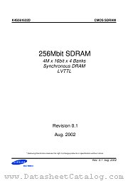 K4S561632D-TC/L75 datasheet pdf Samsung Electronic
