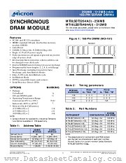 MT16LSDT6464A datasheet pdf Micron Technology