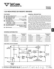 TC4431EJA datasheet pdf TelCom Semiconductor