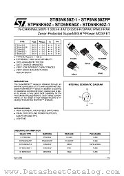 STB5BK50Z-1 datasheet pdf ST Microelectronics