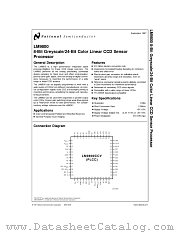 LM9800CCV datasheet pdf National Semiconductor