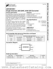 ADC121S021 datasheet pdf National Semiconductor