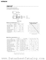 2SK187 datasheet pdf Hitachi Semiconductor