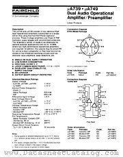 UA749DC datasheet pdf Fairchild Semiconductor
