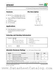 APM2307AC-TR datasheet pdf ANPEC Electronics Corporation