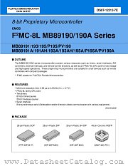 MB89195AP datasheet pdf Fujitsu Microelectronics