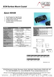 MA406 datasheet pdf ECM Electronics