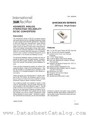 AHE2815SF/CH-SLV datasheet pdf International Rectifier