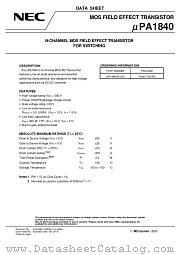 UPA1840GR-9JG datasheet pdf NEC