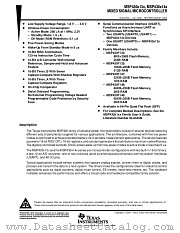 MSP430X13X datasheet pdf Texas Instruments
