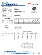 TC1-1-13M datasheet pdf Mini-Circuits
