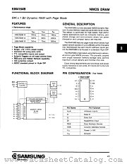 KM4164B-15 datasheet pdf Samsung Electronic