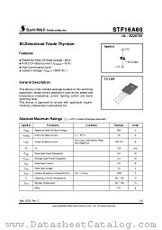 STF16A60 datasheet pdf SemiWell Semiconductor