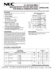 UPC8181TB datasheet pdf NEC
