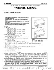 TA8225 datasheet pdf TOSHIBA