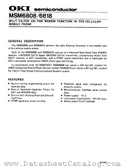 MSM6808 datasheet pdf OKI electronic componets