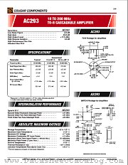 AC293 datasheet pdf Cougar Components