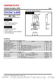 D15SCA4 datasheet pdf Shindengen