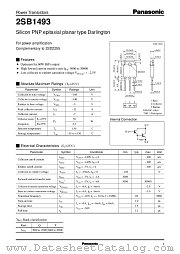 2SB1493 datasheet pdf Panasonic