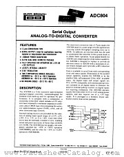 ADC804 datasheet pdf Burr Brown