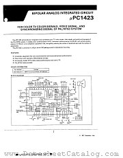 UPC1423 datasheet pdf NEC