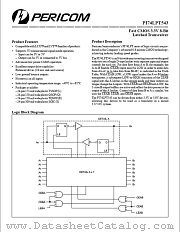 PI74LPT543 datasheet pdf Pericom Technology
