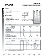 BAV70W-7 datasheet pdf Diodes